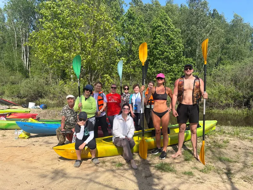 Клубный выезд на пляж с сапбордами